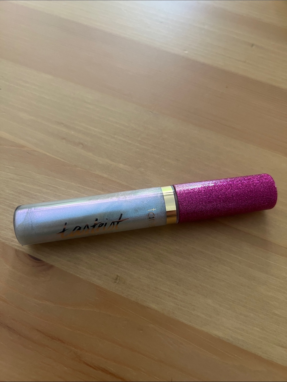 Tarte Lip Paint with Iridescent Silver Tube & Pink Glitter Cap